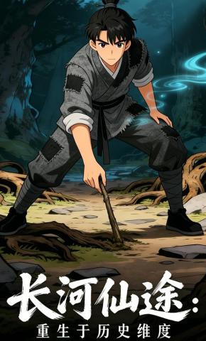 短剧《长河仙途：重生于历史维度》海报