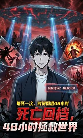 短剧《死亡回档，48小时拯救世界！》海报