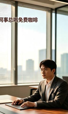 短剧《同事总喝免费咖啡》海报