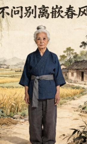 短剧《不问别离嵌春风》海报