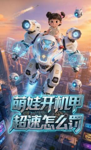 短剧《萌娃开机甲，超速怎么罚》海报