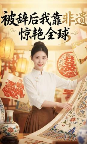 短剧《被辞后我靠非遗惊艳全球》海报