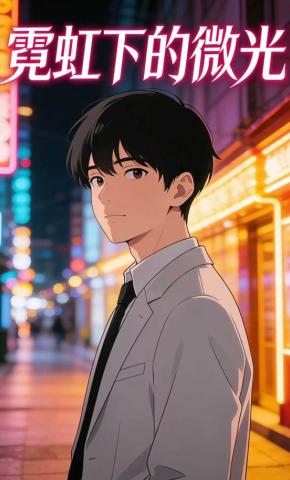 短剧《霓虹：下的微光》海报