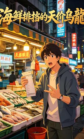 短剧《海鲜排挡的天价乌龙》海报