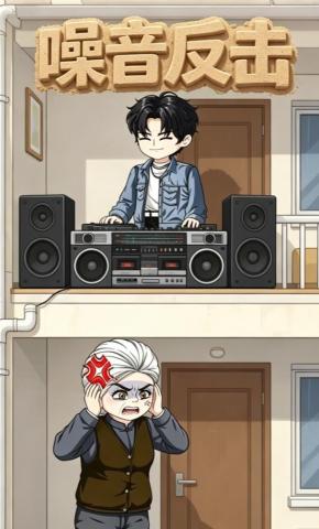 短剧《噪音反击》海报
