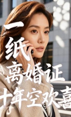 短剧《一纸离婚证，十年空欢喜》海报