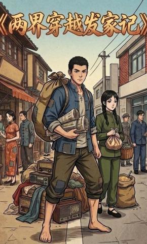 短剧《两界穿越发家记》海报