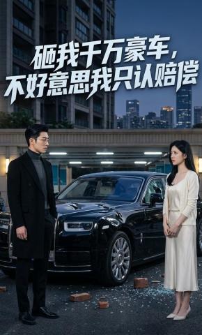 短剧《砸我千万豪车，不好意思我只认赔偿》海报