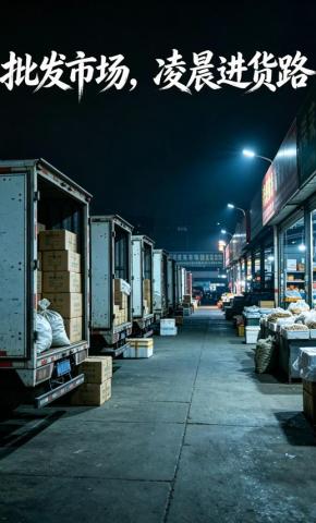 短剧《批发市场，凌晨进货路》海报