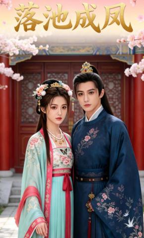 短剧《落池成凤》海报