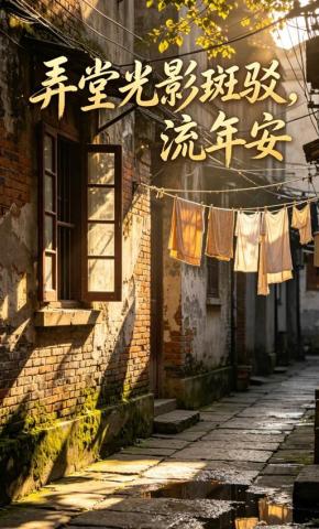 短剧《弄堂光影斑驳，流年安》海报