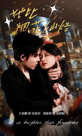 短剧《她比烟花灿烂》海报
