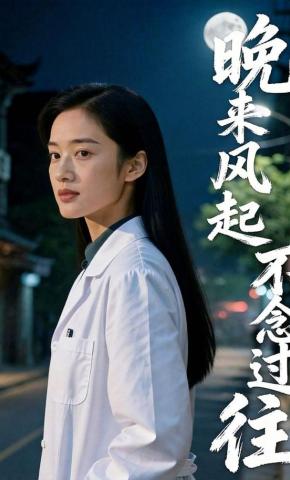 短剧《晚来风起，不念过往》海报