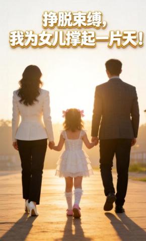 短剧《挣脱束缚，我为女儿撑起一片天》海报