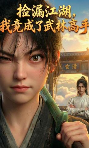 短剧《捡漏江湖，我竟成了武林高手》海报