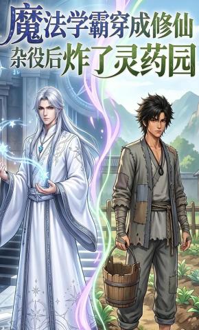 短剧《魔法学霸穿成修仙杂役后炸了灵药园》海报