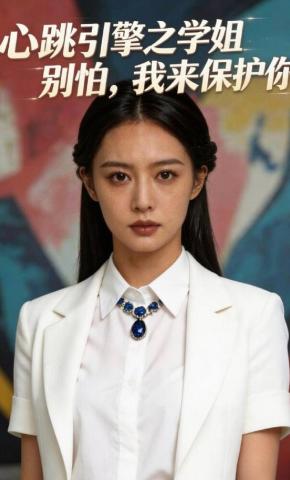 短剧《心跳引擎之学姐别怕，我来保护你》海报