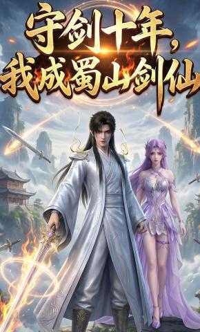 短剧《守剑十年，我成蜀山剑仙》海报