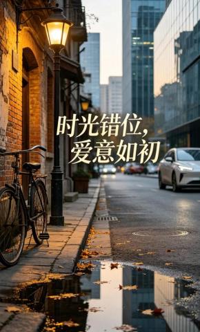 短剧《时光错位，爱意如初》海报