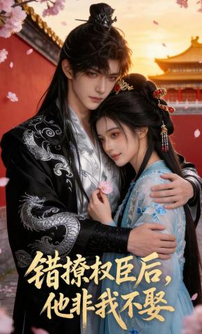 短剧《错撩权臣后，他非我不娶》海报