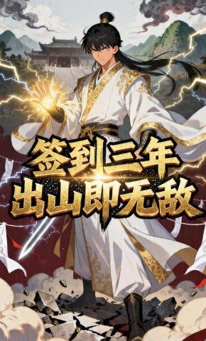 短剧《签到三年出山即无敌》海报