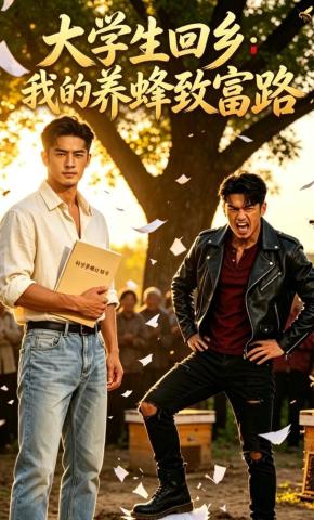 短剧《大学生回乡：我的养蜂致富路》海报