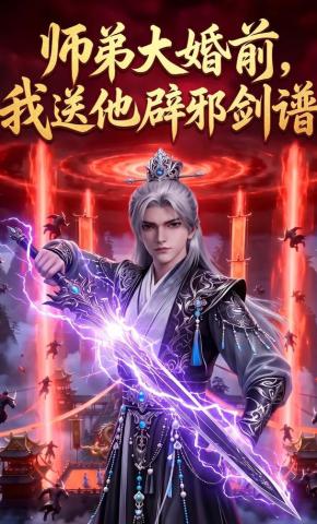 短剧《师弟大婚前，我送他辟邪剑谱》海报