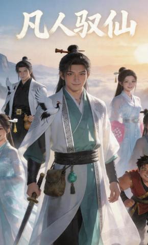短剧《凡人驭仙》海报