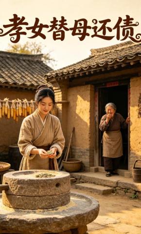 短剧《孝女替母还债》海报
