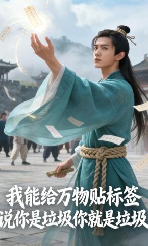短剧《我能给万物贴标签，说你是垃圾你就是垃圾》海报
