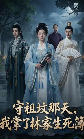 短剧《守祖坟那天，我掌了林家生死簿》海报