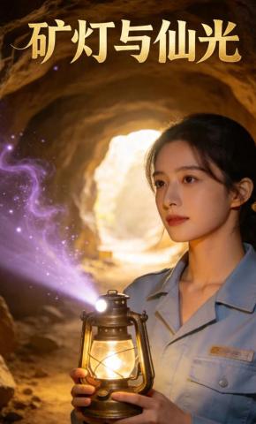 短剧《矿灯与仙光》海报