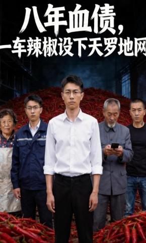 短剧《八年血债，一车辣椒设下天罗地网》海报