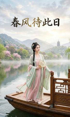 短剧《春风待此日》海报