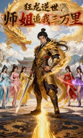 短剧《狂龙逆世，师姐追我三万里》海报