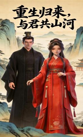 短剧《重生归来，与君共山河》海报