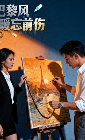 短剧《巴黎风暖忘前伤》海报