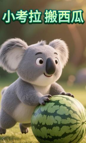短剧《小考拉，搬西瓜》海报