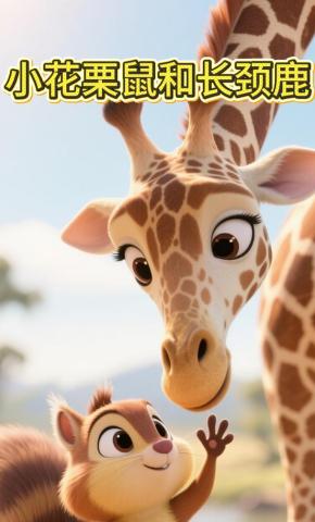 短剧《小花栗鼠和长颈鹿》海报