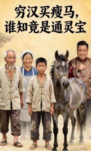 短剧《穷汉买瘦马，谁知竟是通灵宝》海报