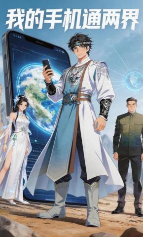 短剧《我的手机通两界》海报