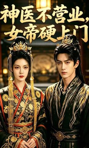 短剧《神医不营业，女帝硬上门》海报
