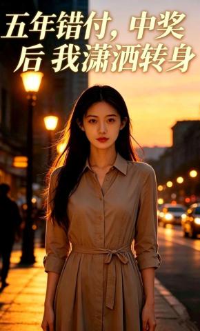 短剧《五年错付，中奖后我潇洒转身》海报