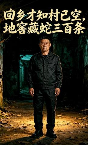 短剧《回乡才知村已空，地窖藏蛇三百条》海报