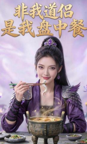 短剧《非我道侣，是我盘中餐》海报