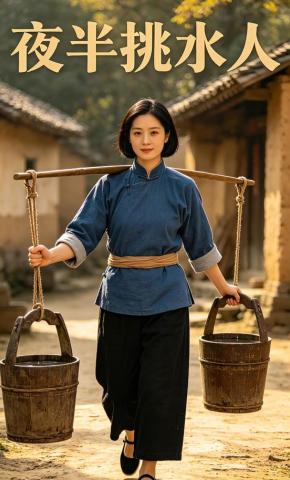 短剧《夜半挑水人》海报