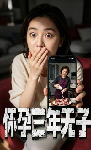 短剧《怀孕三年无子》海报