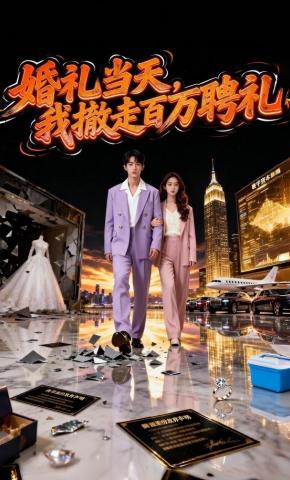 短剧《婚礼当天，我撤走百万聘礼》海报