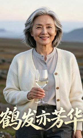 短剧《鹤发亦芳华》海报