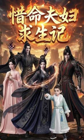 短剧《惜命夫妇求生记》海报